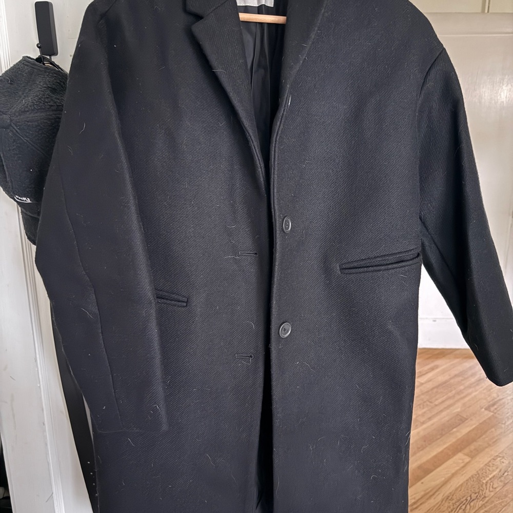 Everlane Black Overcoat